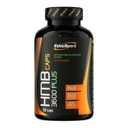 HMB 3600 Plus + Vitamine B6 120 Capsules, Gluten Vrij - 40 Porties