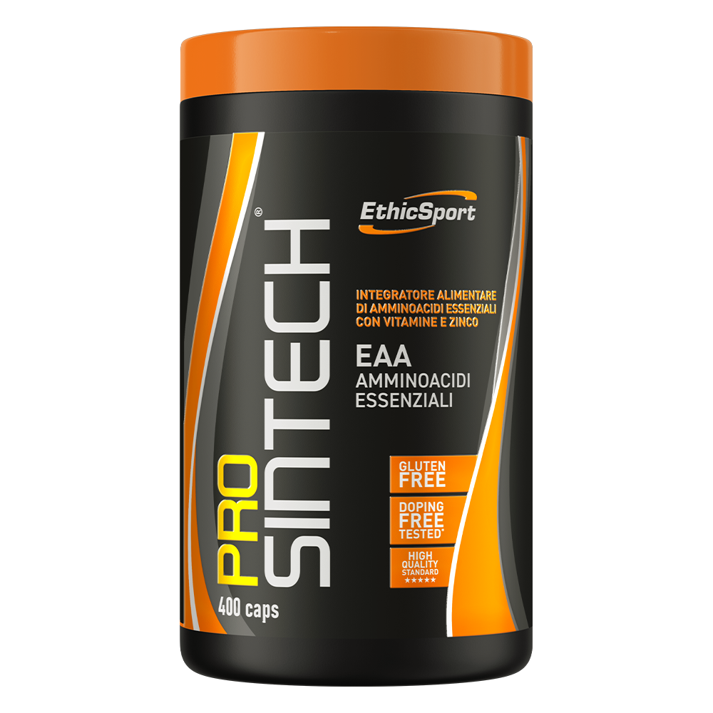 ProSintech EAA + BCAA 400 Capsules, B6, B1 & Zink, 66 Porties - Gluten Vrij