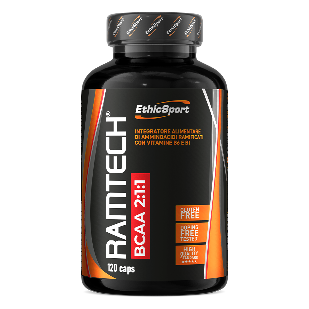 Ramtech BCAA 2:1:1 – 5000 mg per portie + vit. B1 & B6, 120 capsules