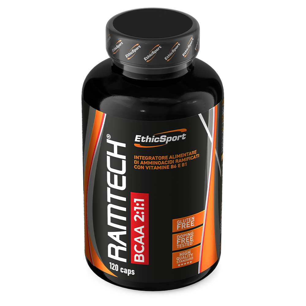 Ramtech BCAA 2:1:1 – 5000 mg per portie + vit. B1 & B6, 120 capsules