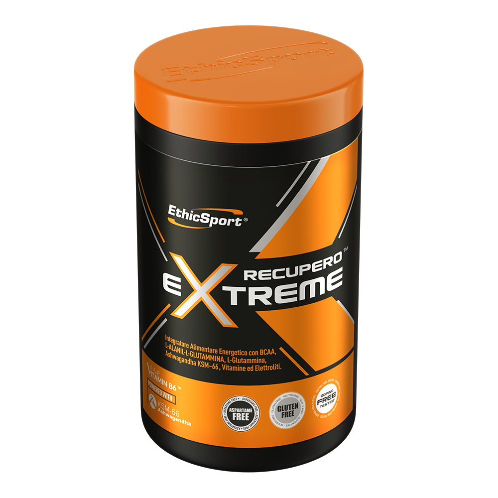 Recupero Extreme 400 g, Vegan, Post-Workout Mix met Koolhydraten + BCAA - Cafeïne & Aspartaam Vrij