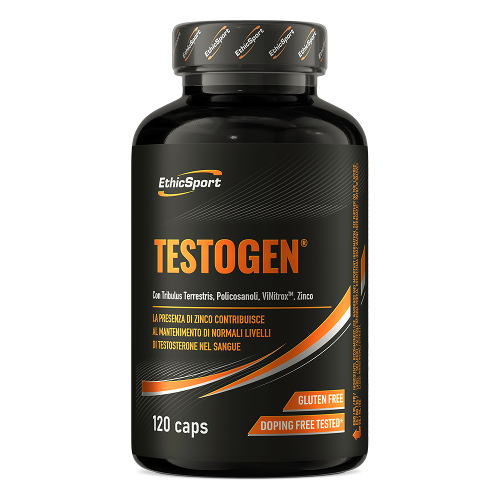 Testogen 120 Capsules, Tribulus 60% Saponinen + Zink & Magnesium - Gluten Vrij