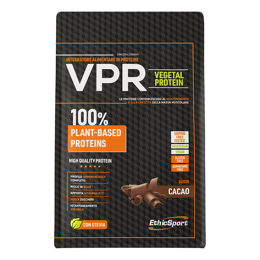 VPR Vegetal Protein Cacao 500 g, 21 g Eiwit, Vegan + Vitamine B12 - Gluten & Aspartaam Vrij