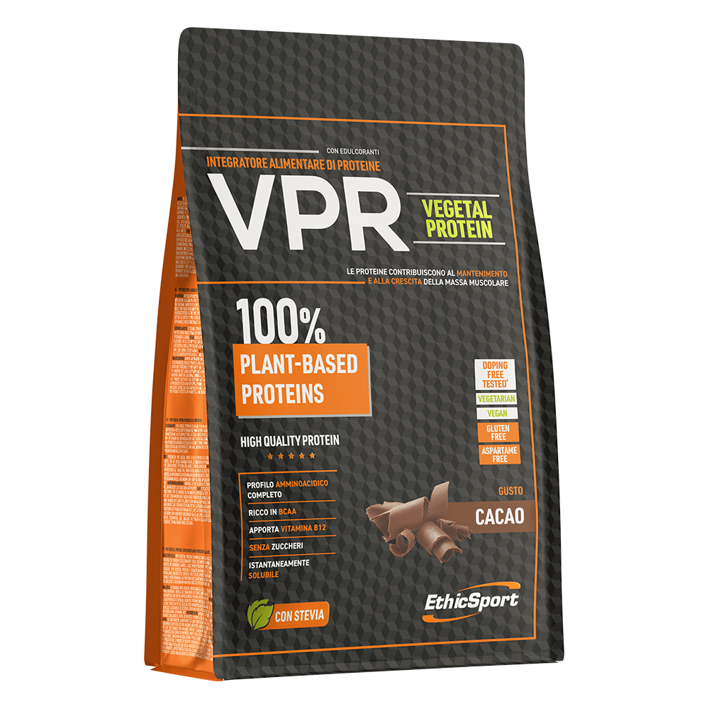 VPR Vegetal Protein Cacao 500 g, 21 g Eiwit, Vegan + Vitamine B12 - Gluten & Aspartaam Vrij