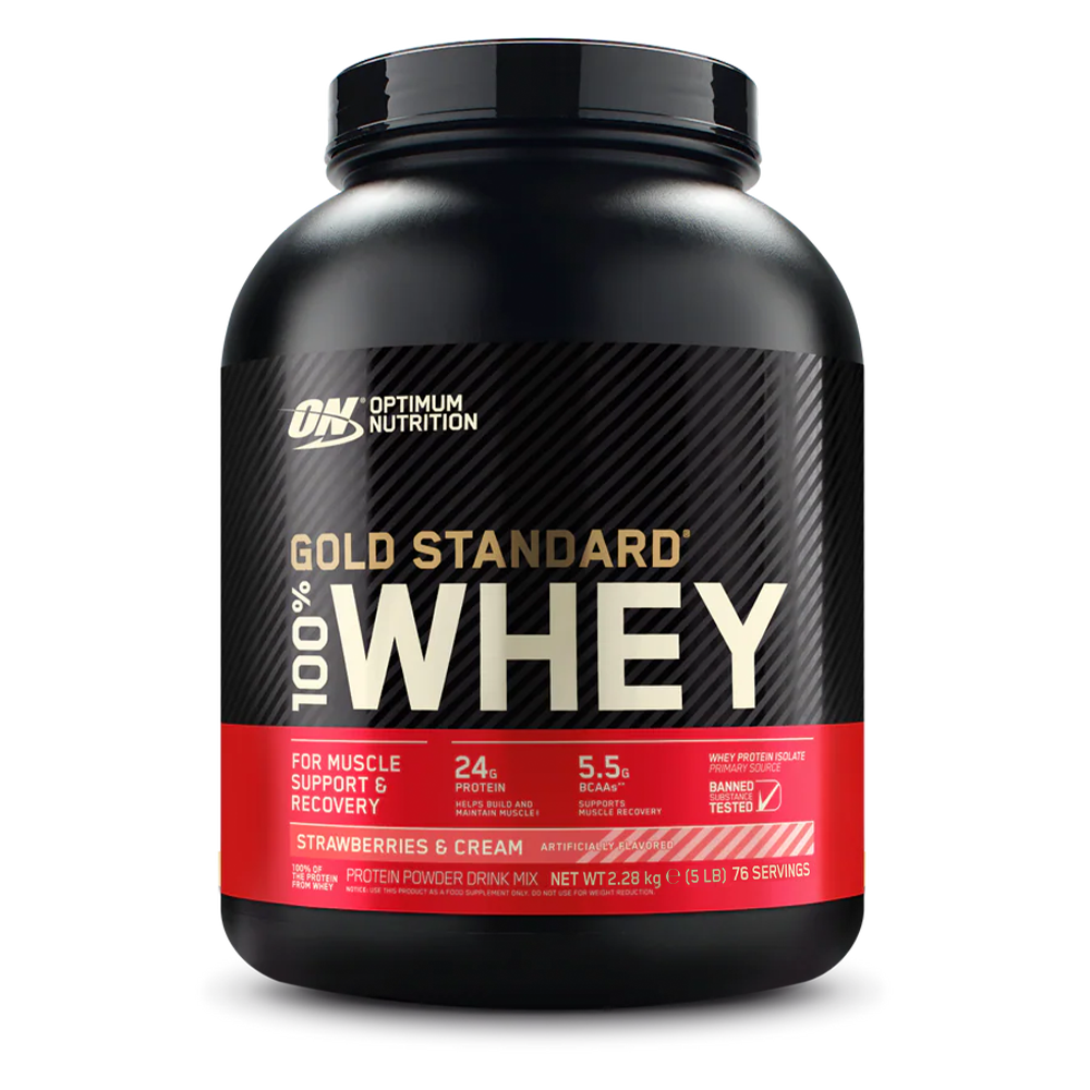 Optimum Whey Gold Standard Strawberry 2,28 kg - 80 Porties