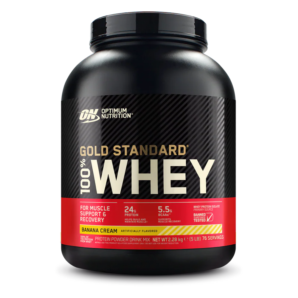 Optimum Whey Gold Standard Banana Cream 2,28 kg - 80 Porties