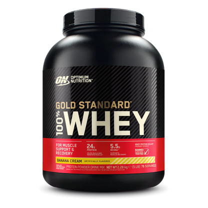 Optimum Whey Gold Standard Banana Cream 2,28 kg - 80 Porties