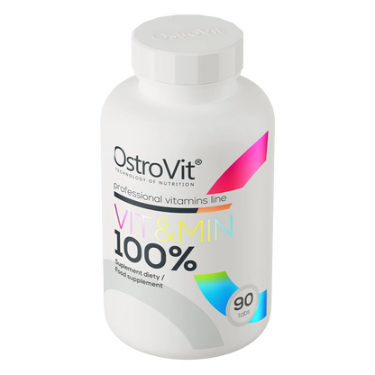 100% Vit&Min – 90 tabletten, compleet vitamine‑ & mineralencomplex | OstroVit