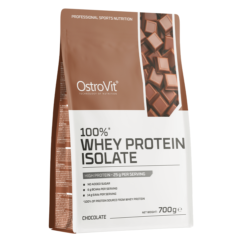100% Whey Isolate Chocolade – 700 g, 25 g eiwit | OstroVit