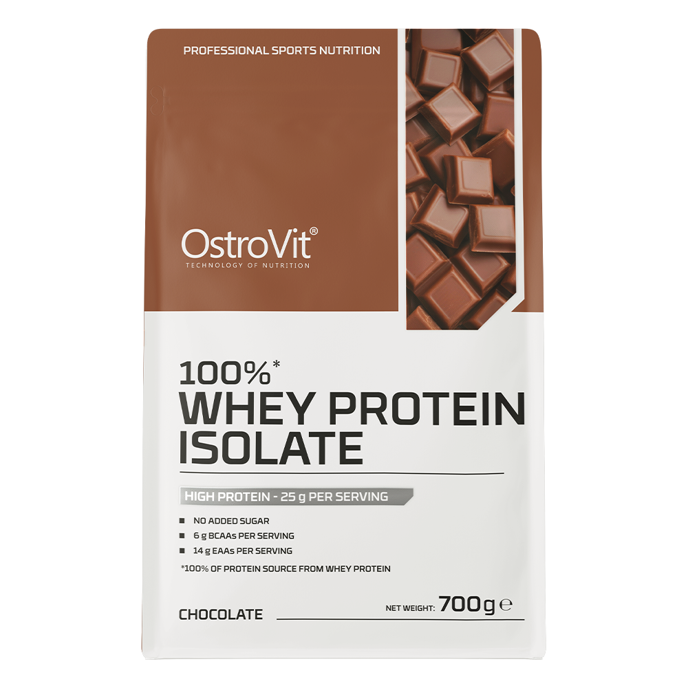 100% Whey Isolate Chocolade – 700 g, 25 g eiwit | OstroVit