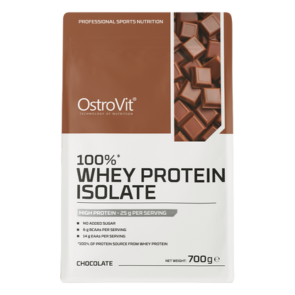 100% Whey Isolate Chocolade – 700 g, 25 g eiwit | OstroVit