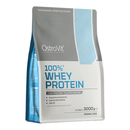 Whey Protein Banana Cake 3 kg, WPC Eiwitpoeder - 100% Whey