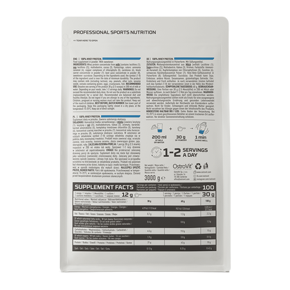 Whey Protein Creamy Strawberry 3 kg, WPC Eiwitpoeder - 100% Whey