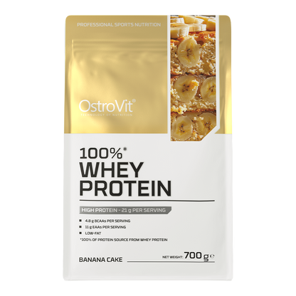 100% Whey Protein Banana Cake – 700 g, 21 g eiwit | OstroVit