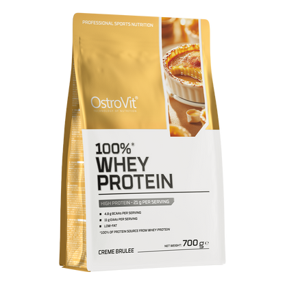 100% Whey Protein 700 g – Crème brûlée, 21 g eiwit per portie | OstroVit