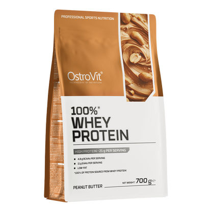 100% Whey Protein – 700 g Pindakaas, 21 g eiwit | OstroVit