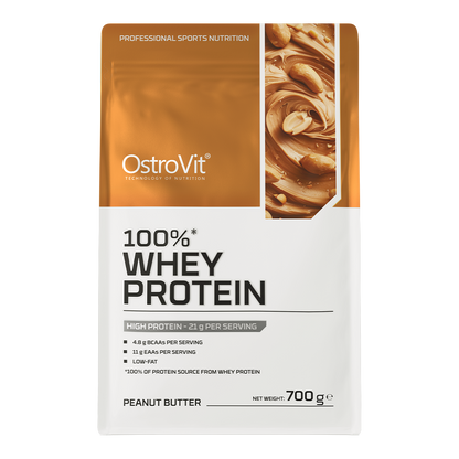100% Whey Protein – 700 g Pindakaas, 21 g eiwit | OstroVit