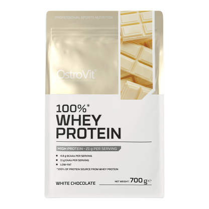 100 % Molkenprotein | 700 g | Weiße Schokolade 🍫🤍 | OstroVit