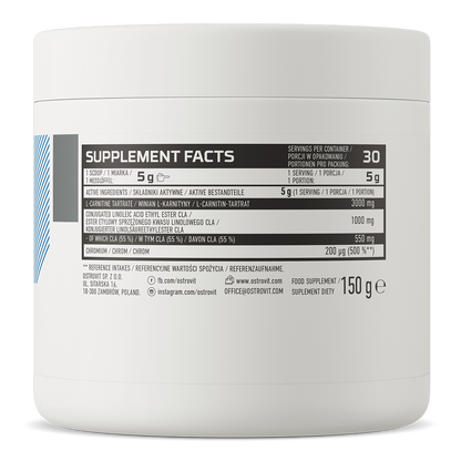 CLA | Carnitine | Chromium | 150 g | Complex | Frambozenlimonade | 3C | OstroVit