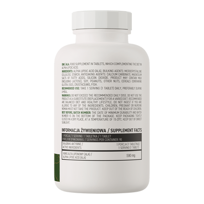 ALA VEGE – 90 vegan tabletten, 590 mg ALA | OstroVit