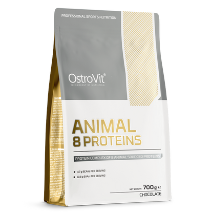 Animal 8 Proteins – 700 g Chocolade, 28,3 g eiwit/portie | OstroVit