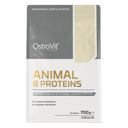 Animal 8 Proteins – 700 g Chocolade, 28,3 g eiwit/portie | OstroVit