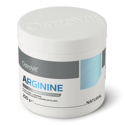 Arginin – 210 g pulver, 3 g L-arginin pr. portion (70 portioner) | OstroVit