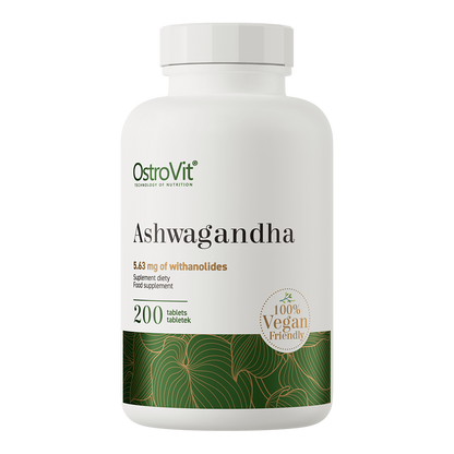 Ashwagandha VEGE – 200 tabletten, 375 mg (1,5% withanoliden) | OstroVit