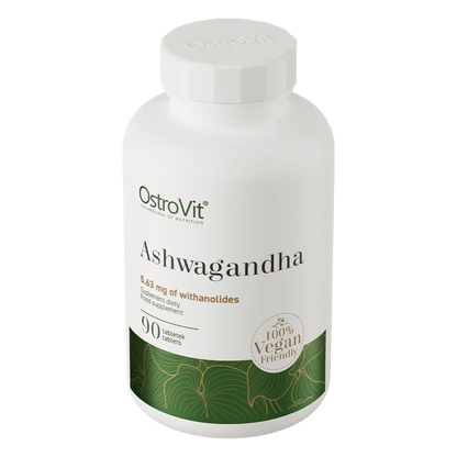 Ashwagandha VEGE – 90 vegan tabletten, 375 mg (1,5% withanoliden) | OstroVit