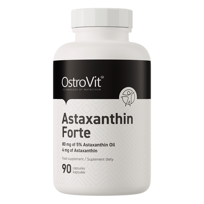 Astaxanthin FORTE – 90 bløde kapsler, 4 mg astaxanthin | OstroVit