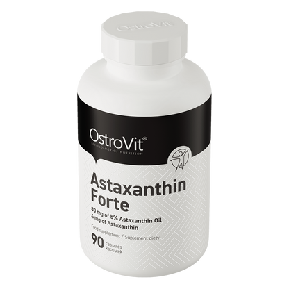 Astaxanthin FORTE – 90 bløde kapsler, 4 mg astaxanthin | OstroVit