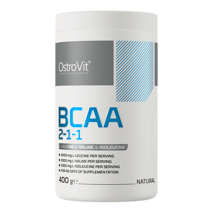 BCAA 2:1:1 – 400 g poeder naturel | 10 g per portie