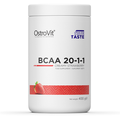 BCAA | 20-1-1 | 400 g | Romige Aardbeiensmaak | OstroVit