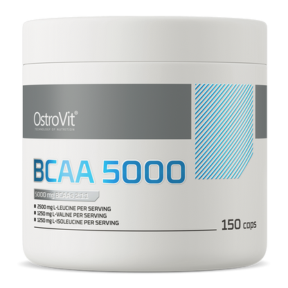 BCAA 5000 mg – 150 capsules, 5 g BCAA (2:1:1) per portie | OstroVit