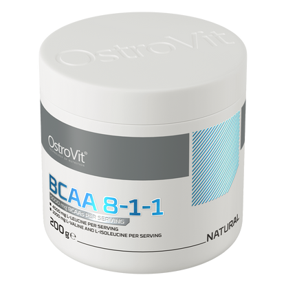 BCAA 8‑1‑1 – 200 g poeder, 5 g per portie | OstroVit