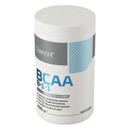 BCAA 8‑1‑1 – 400 g poeder, 4 g leucine per portie | OstroVit