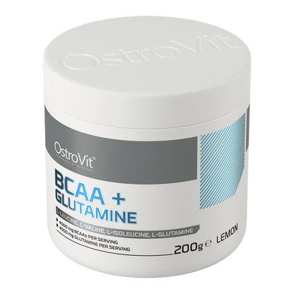 BCAA + Glutamine Citroen – 200 g poeder, 2:1:1 | OstroVit