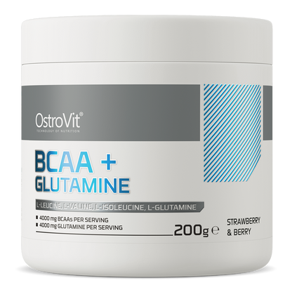 BCAA + Glutamine Wilde aardbei-bosbes 200 g