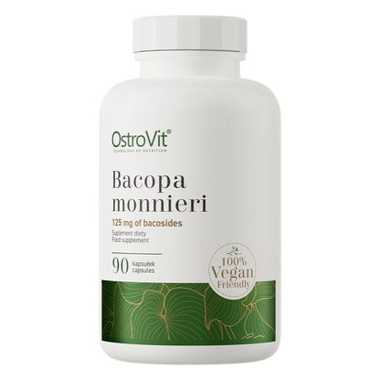 Bacopa Monnieri VEGE – 90 vegan capsules, 250 mg (50% bacosiden) | OstroVit