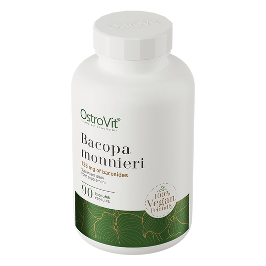 Bacopa Monnieri | Vegan | 90 Plantaardige Capsules | 250 mg | 50% bacosiden | OstroVit