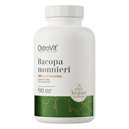 Bacopa Monnieri VEGE – 90 vegan tabletten, 200 mg (50% bacosiden) | OstroVit