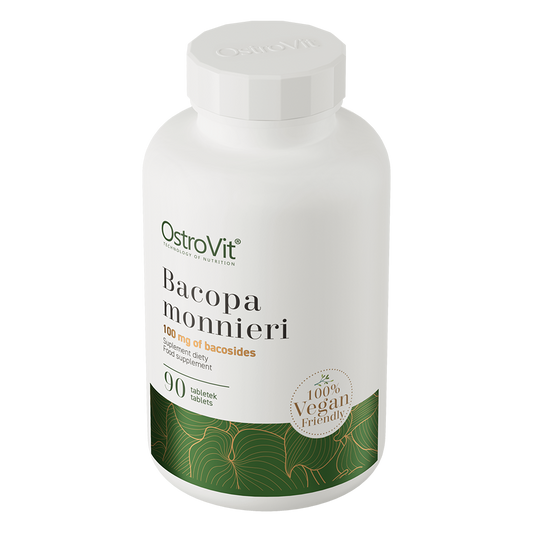 Bacopa Monnieri VEGE – 90 vegan tabletten, 200 mg (50% bacosiden) | OstroVit