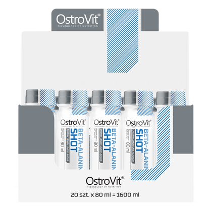 Beta‑Alanine Shot – 20×80 ml, 800 mg per 20 ml (80 porties) | OstroVit
