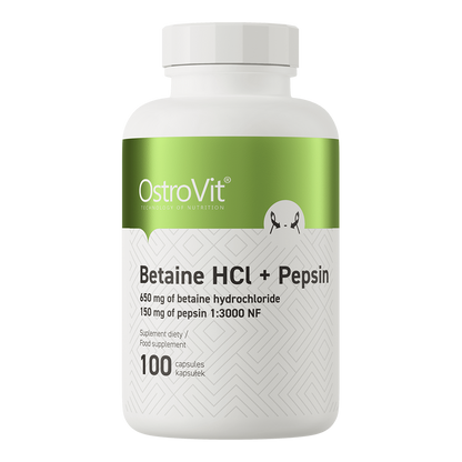 Betaine HCl + Pepsin 100 capsules