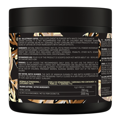 Bulletproof Coffee Witte chocolade 150 g