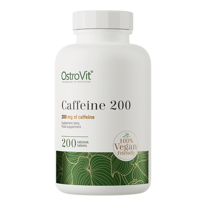 Koffein VEGE – 200 mg pro Tablette, 200 Tabletten | OstroVit 