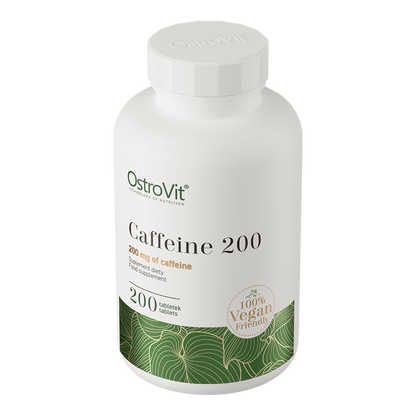 Koffein VEGE – 200 mg pro Tablette, 200 Tabletten | OstroVit 