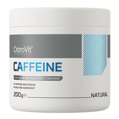 Caffeine Powder – 200 g, 200 mg per portie | OstroVit