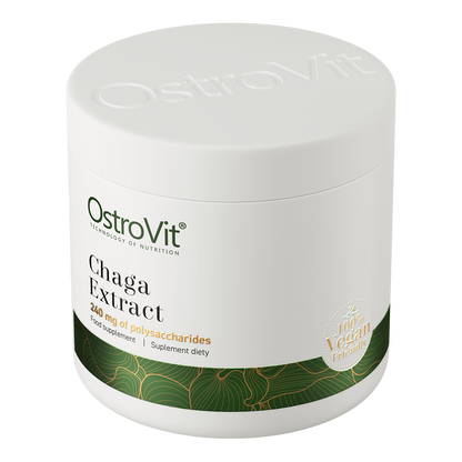 Chaga-ekstrakt – 50 g pulver, 40% polysaccharider, vegansk | OstroVit