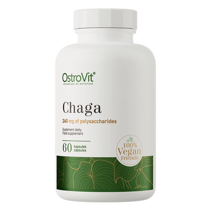 Chaga VEGE – 60 vegane Kapseln, 600 mg (40 % Polysaccharide) | OstroVit
